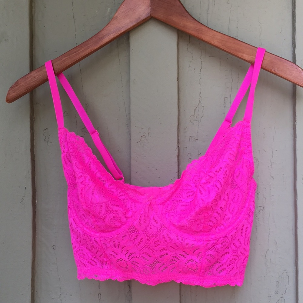 Xhilaration Pink Lace Bra - Picture 3 of 8